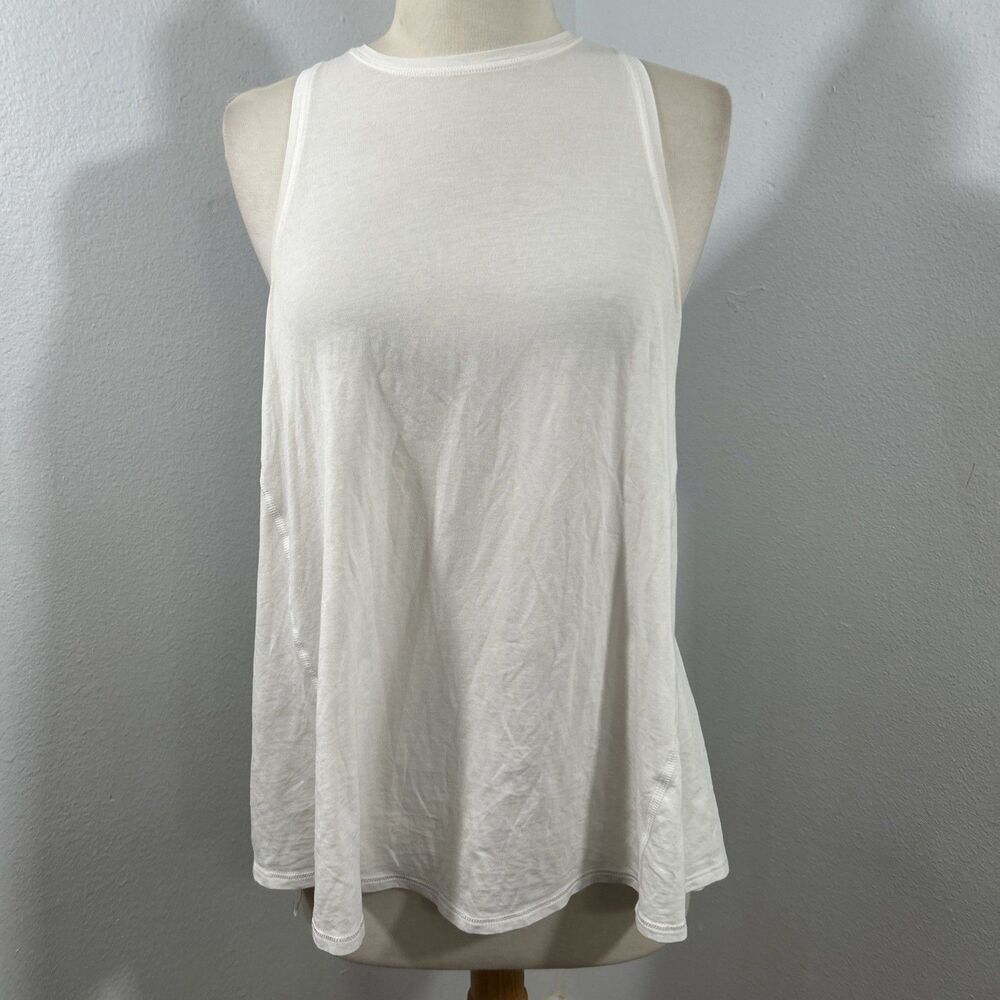 Lululemon Tank‎ Top Womens 6 White All Tied Up Sleeveless